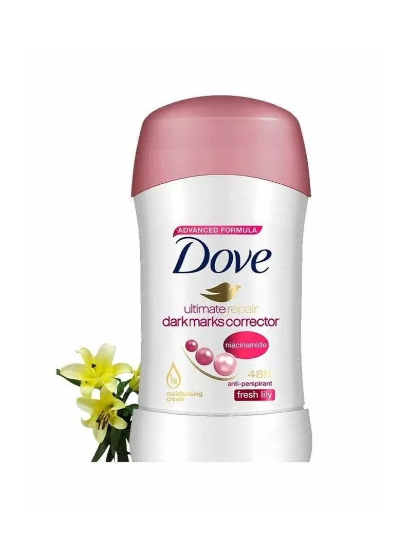 دوف مزيل عرق دوف مضاد للتعرق، 40 مل (زنبق منعش)، عبوة واحدة - Image 2